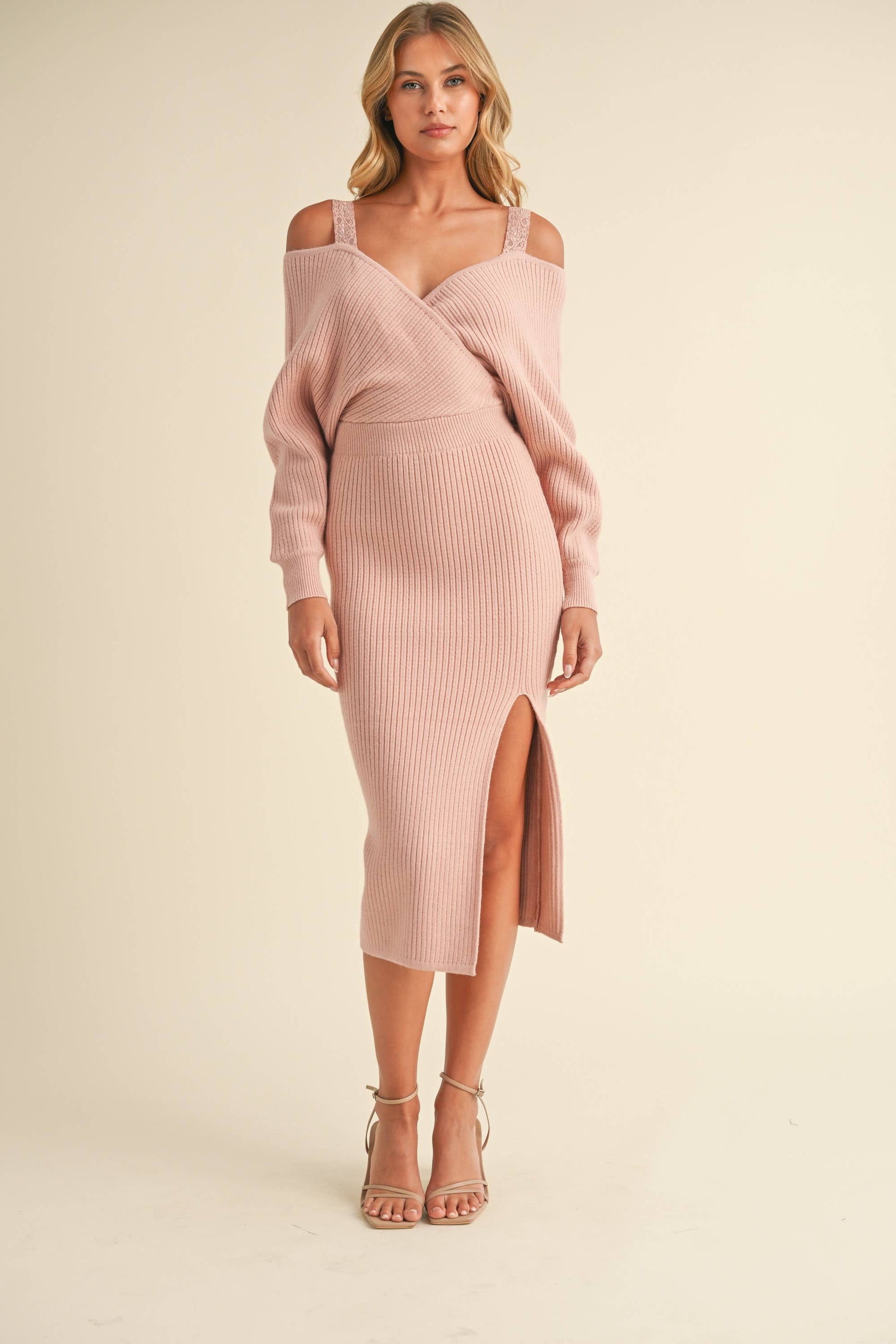 OFF SHOULDER SWEATER DRESS The White Cottage on Main OFF SHOULDER SWEATER DRESS The White Cottage on Main