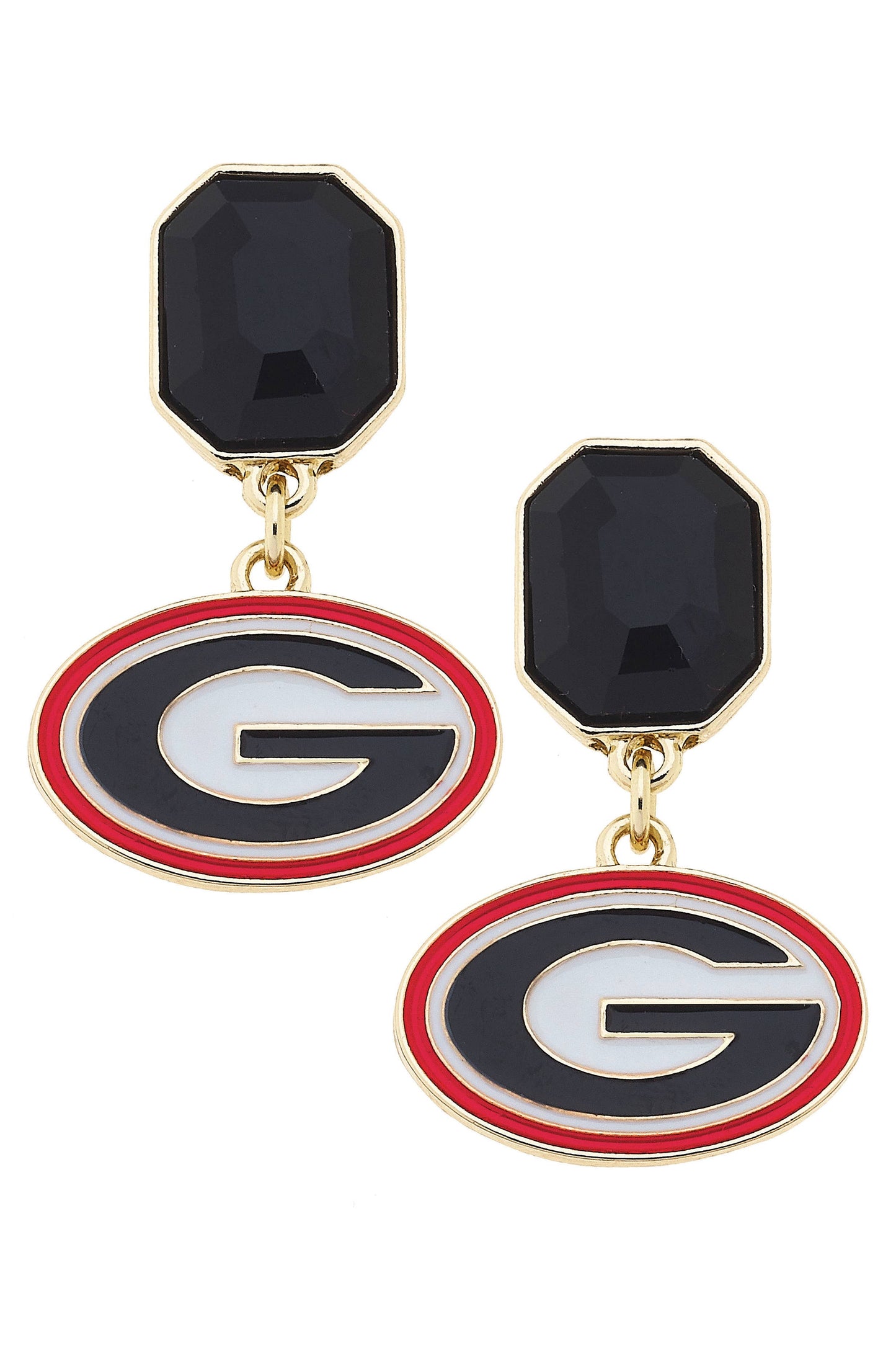 Georgia Logo Drop Earrings