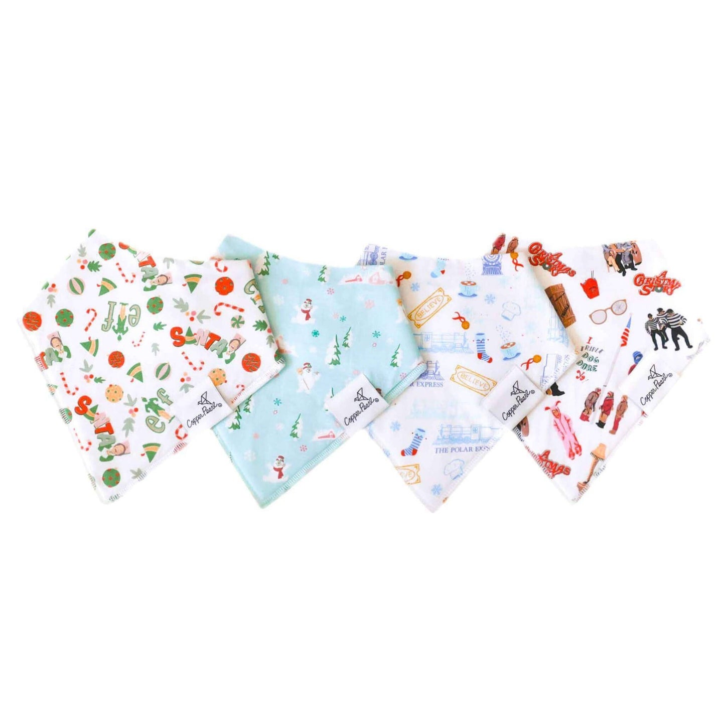 4 Bandana Bibs -Christmas Classics