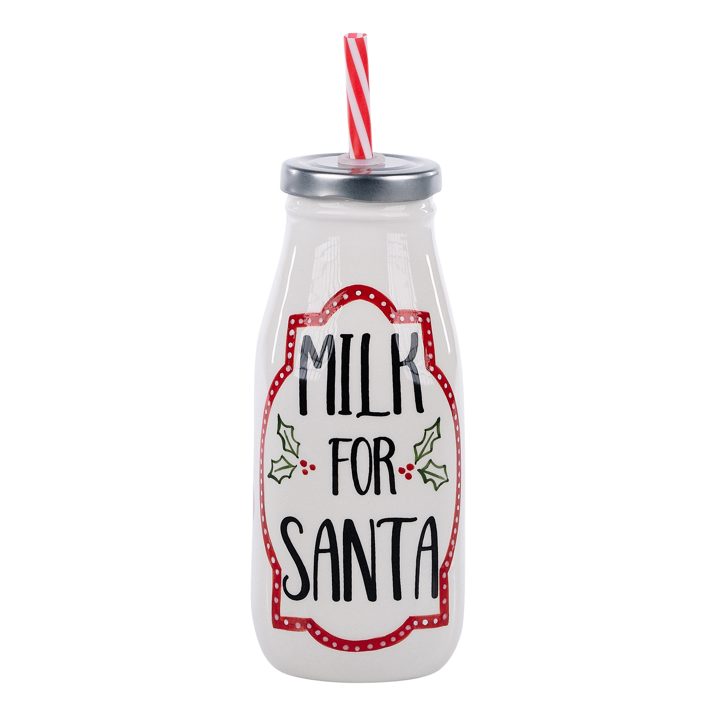 Santa Plate & Milk Bottle