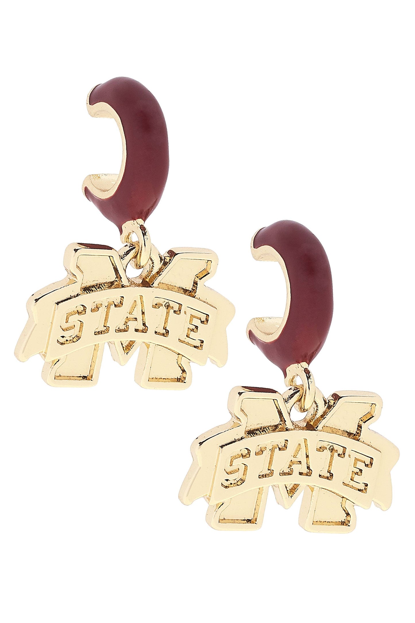 Mississippi State Huggie Earrings
