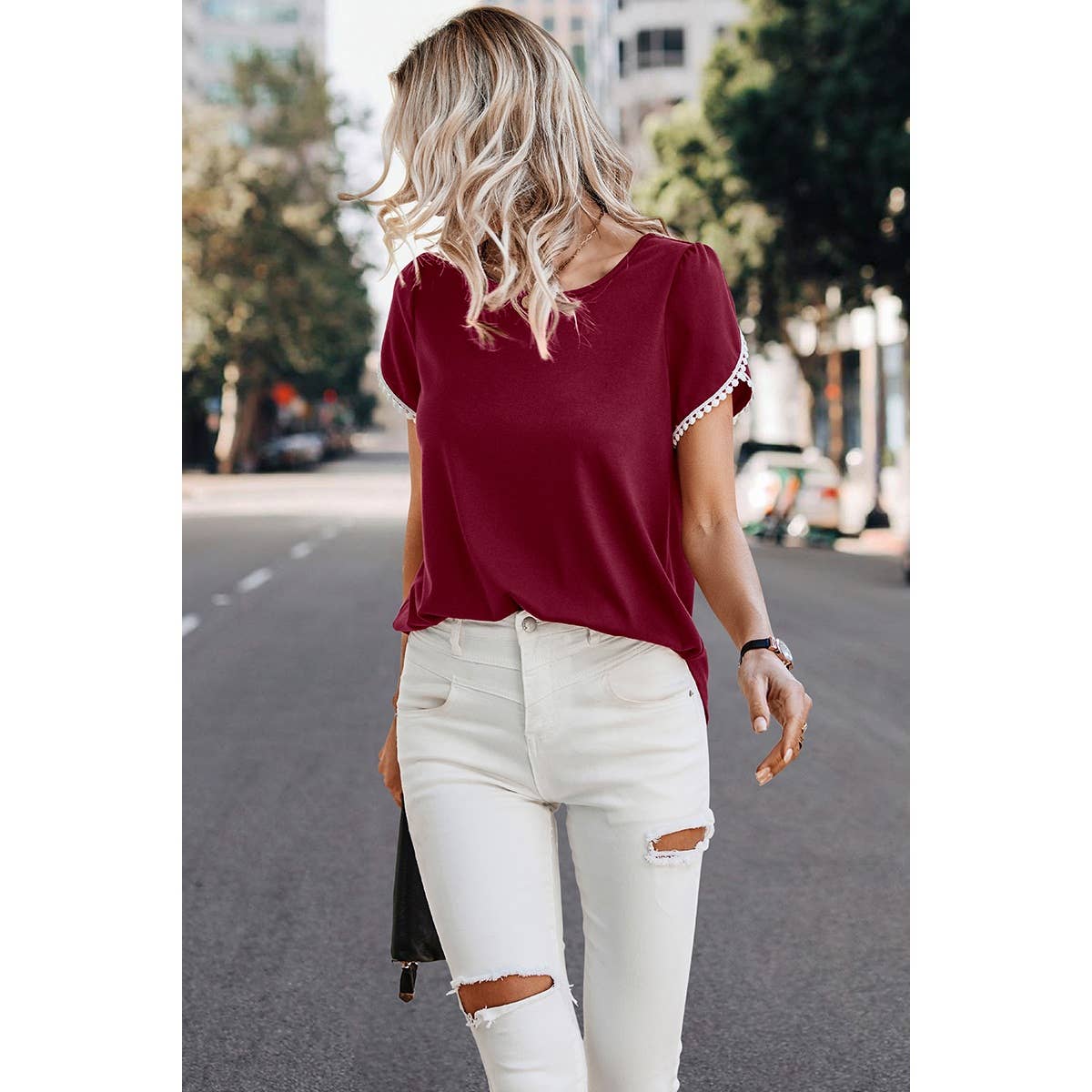 Petal Sleeve  Tee