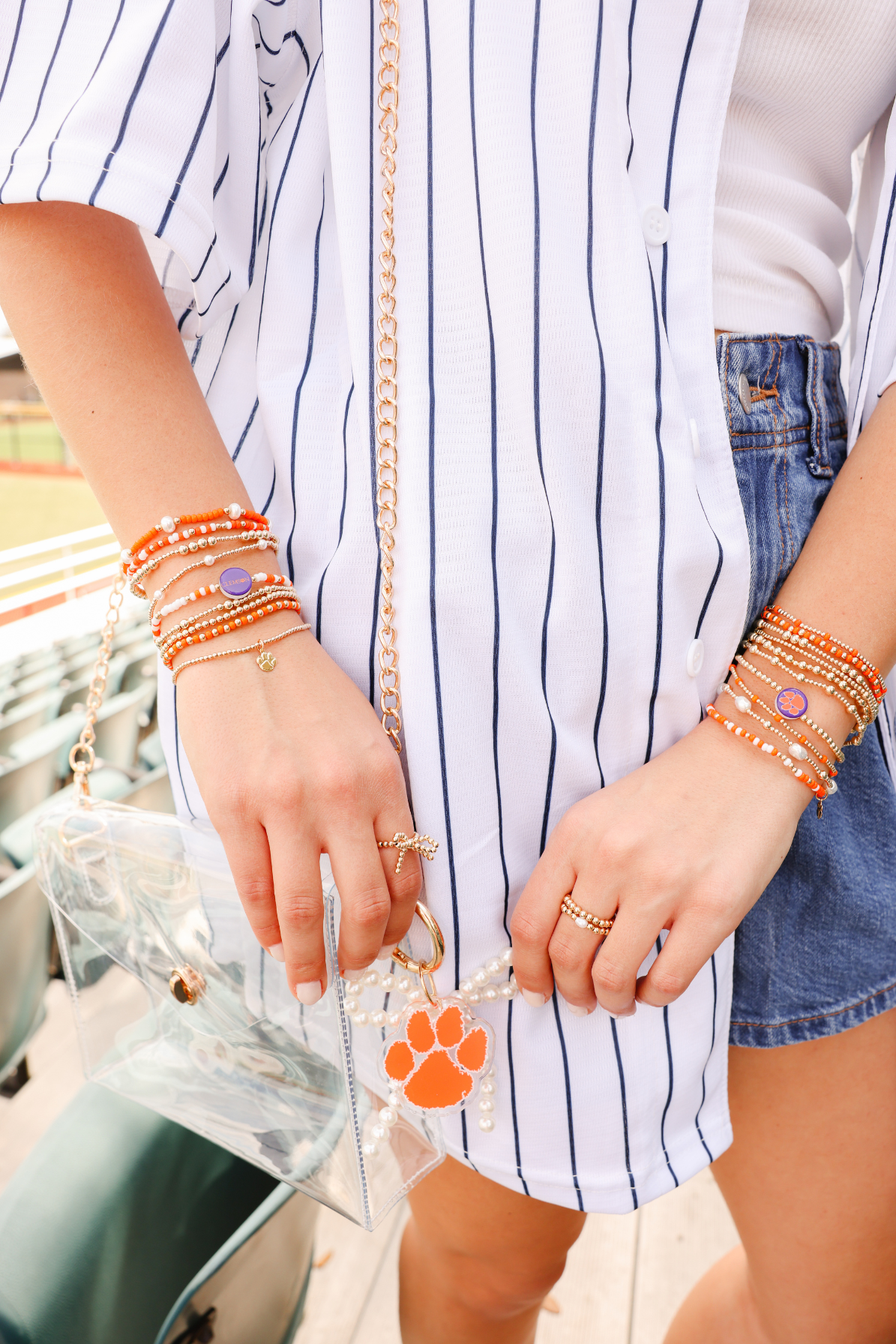 Clemson Flip Bracelet