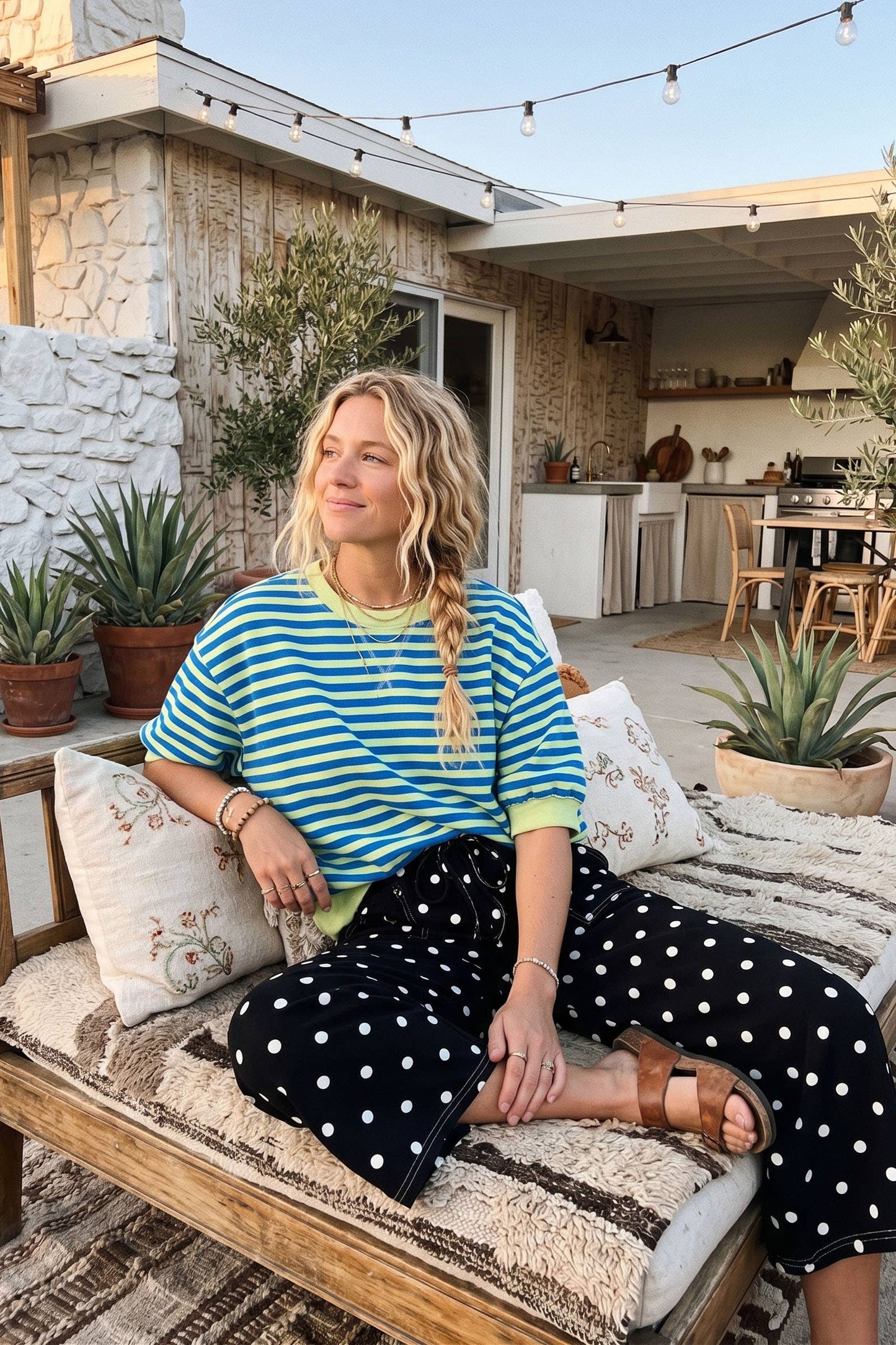 Striped Knit Top