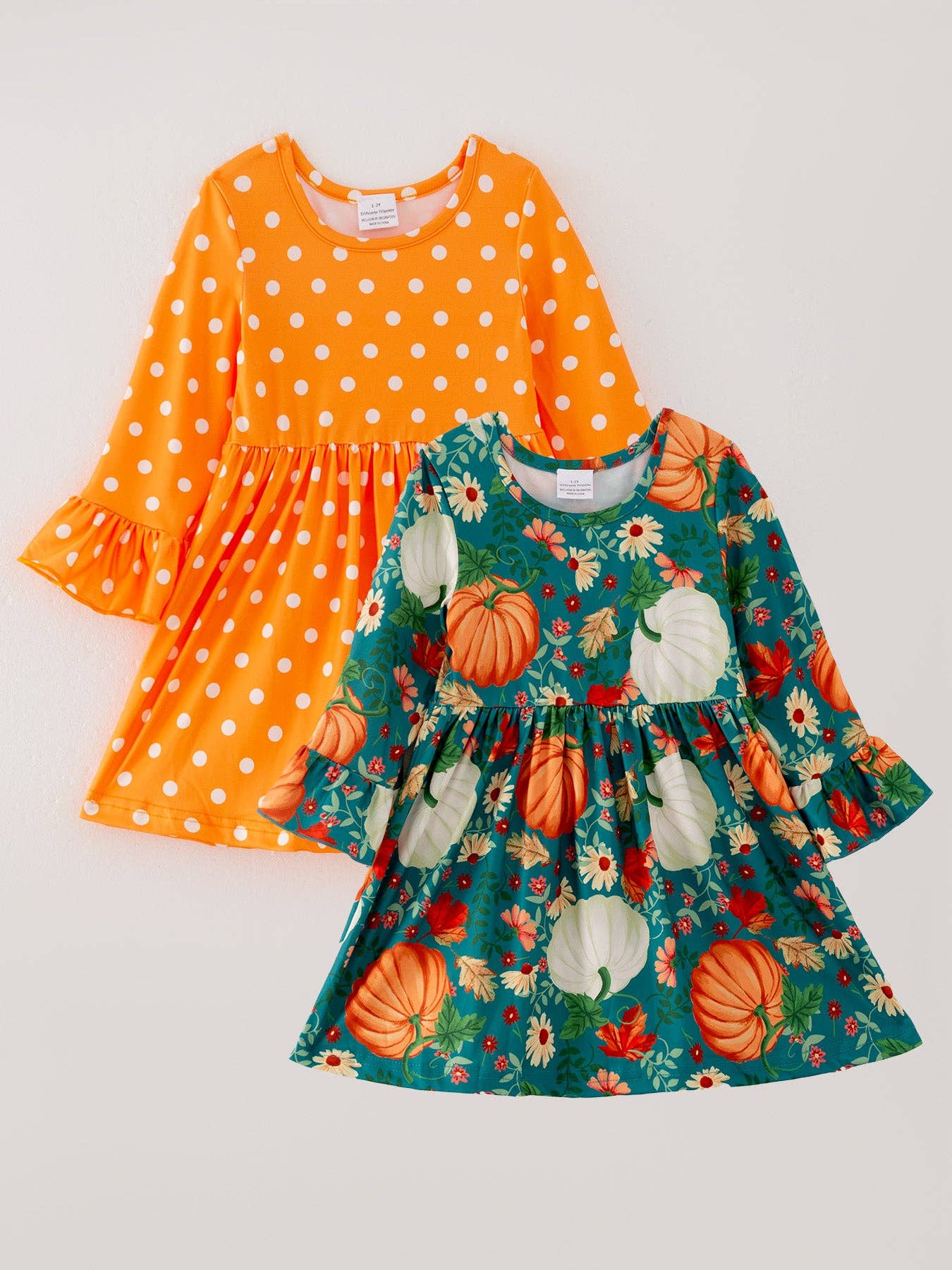 Fall  Pumpkin Print Dress