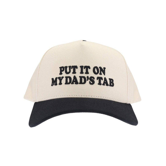 Put It On My Dad's Tab Trucker Hat