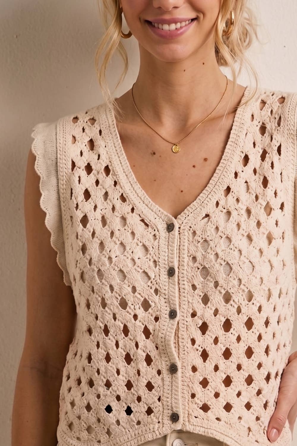 CROCHET KNIT TOP