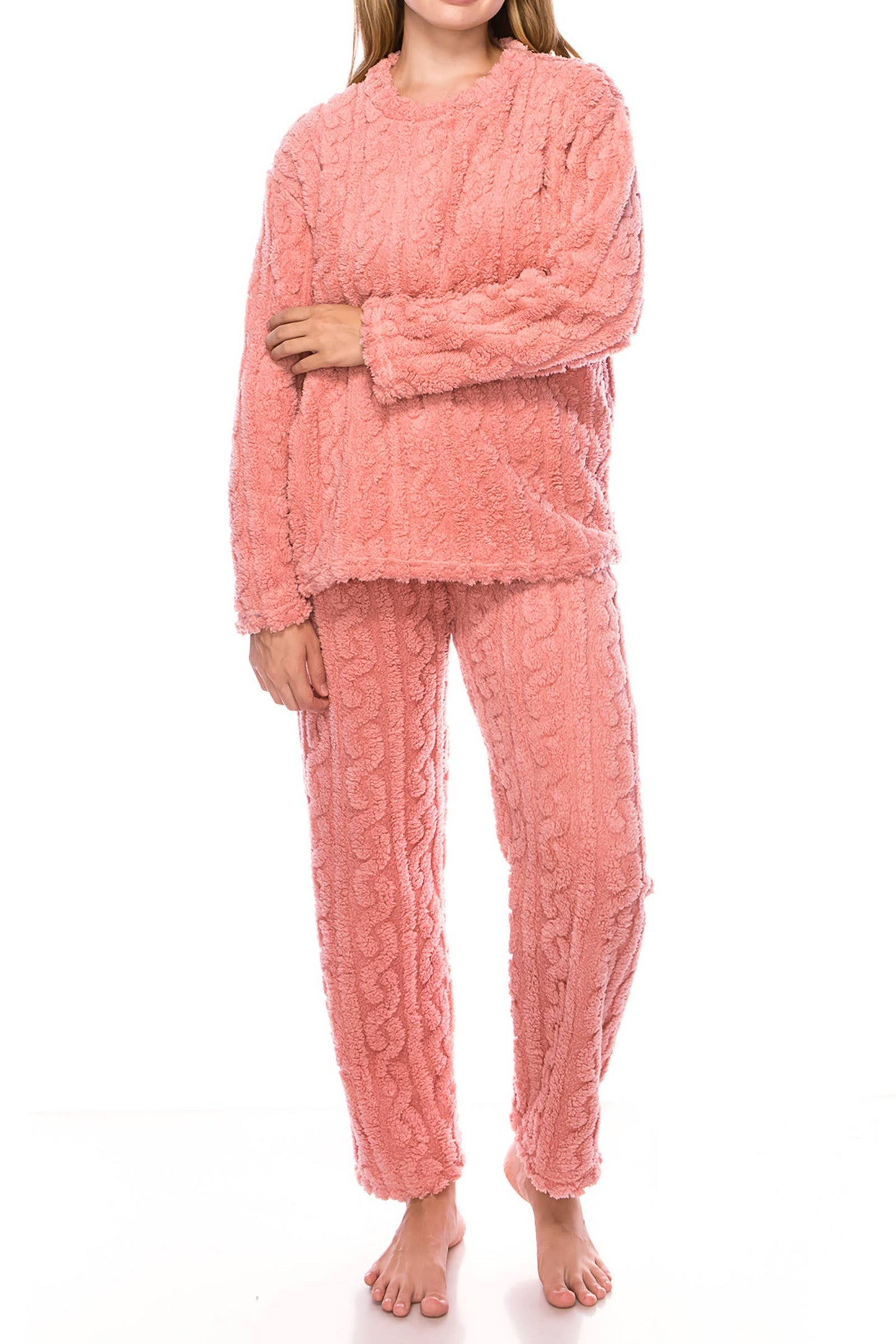Cable Fleece PJ Set