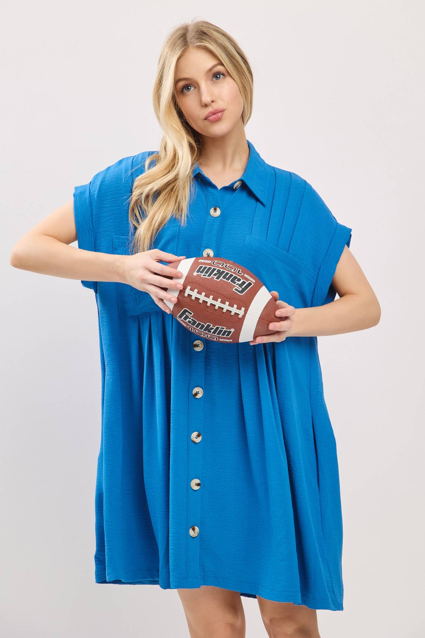 Button Front Shirt Dress