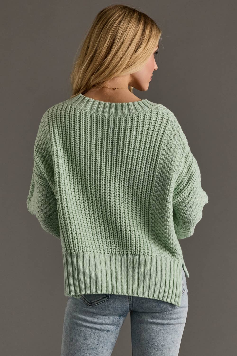Mint Button Up Cardigan