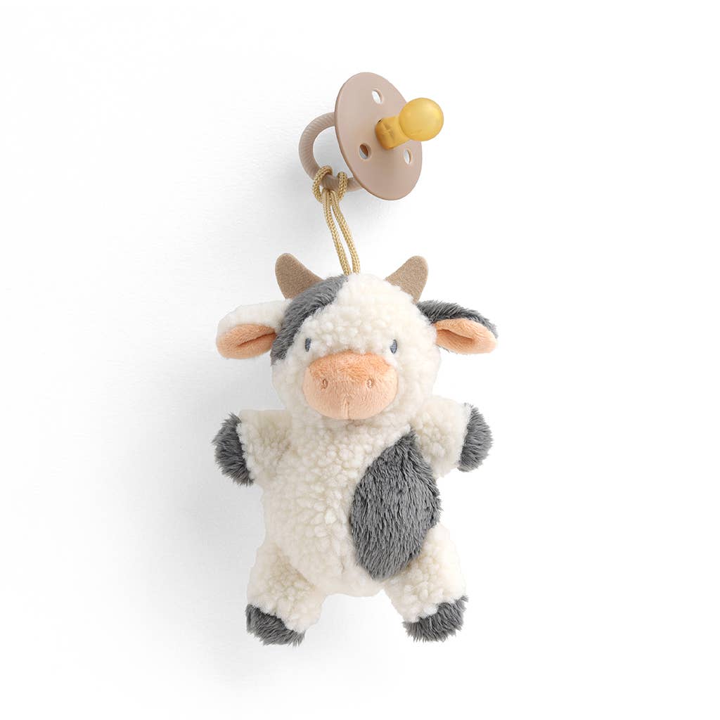 Cow Bitzy Pal Pacifier & Plush