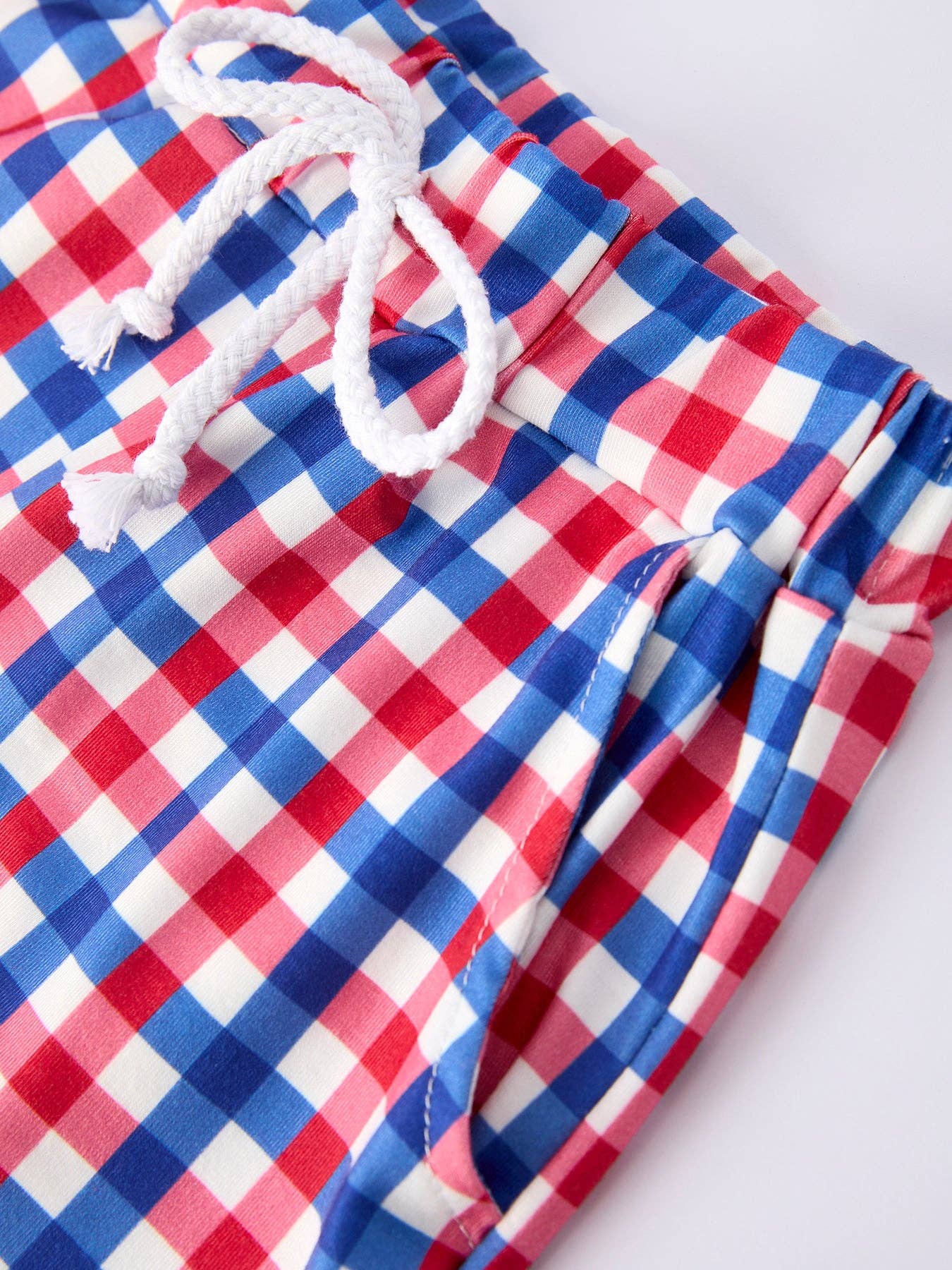 Boys Plaid Flag Set