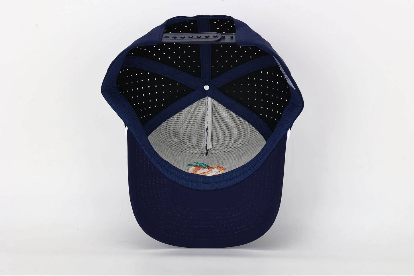 Navy Georgia Peach Hat with Rope