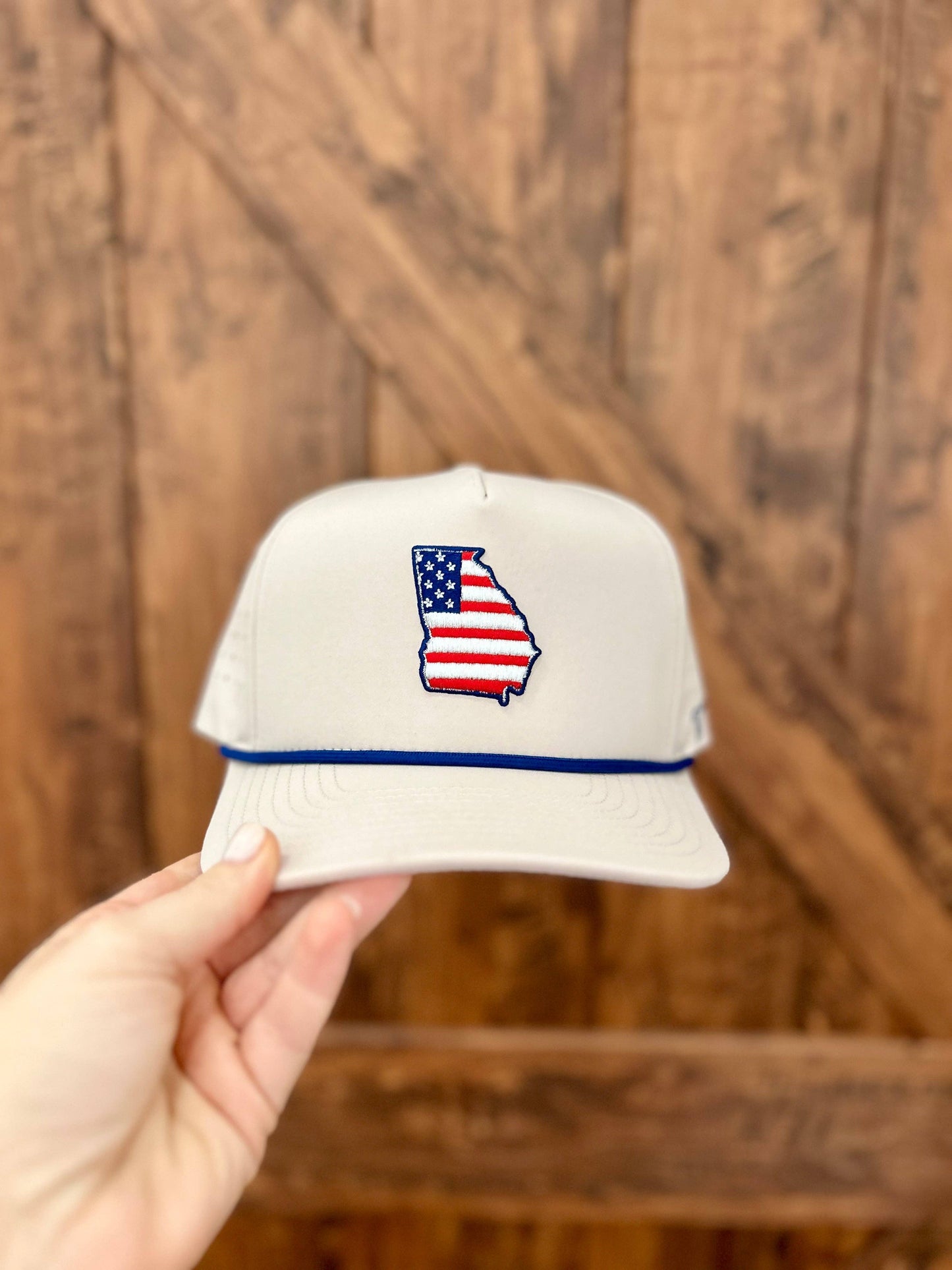 American Flag Georgia Hat