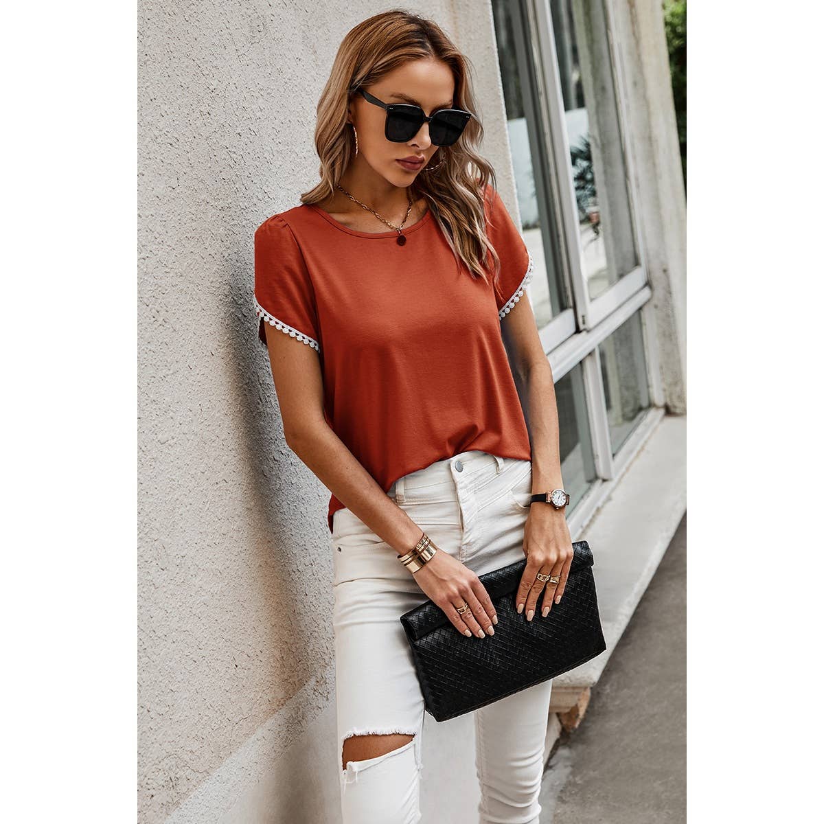 Petal Sleeve  Tee