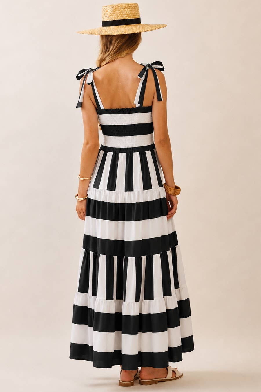 Green Stripe Maxi Dress