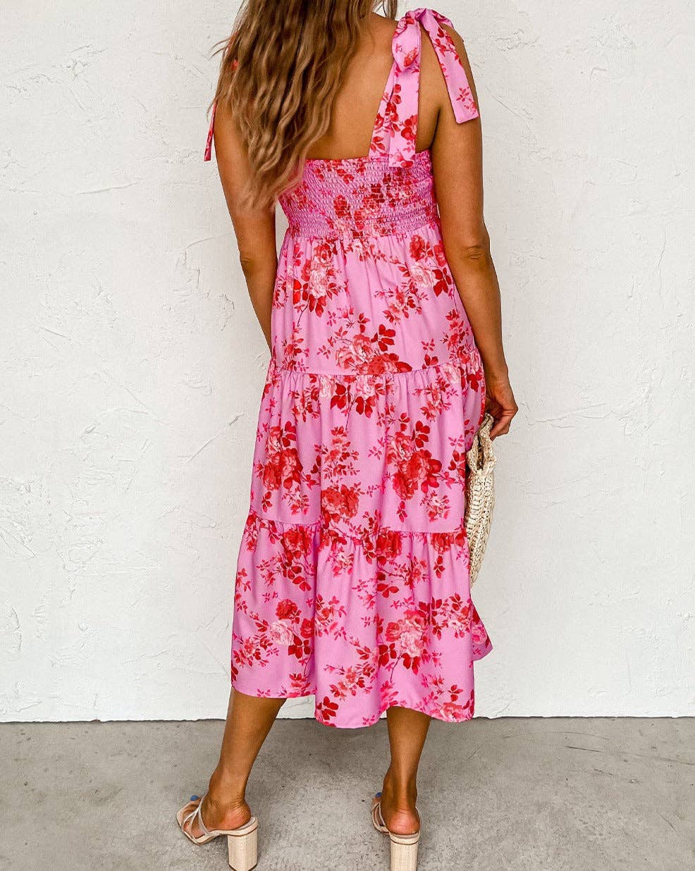 Floral Tie Strap Dress