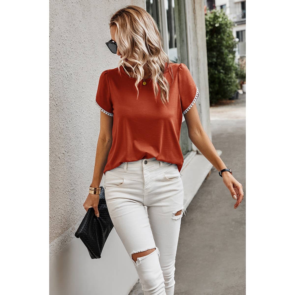 Petal Sleeve  Tee