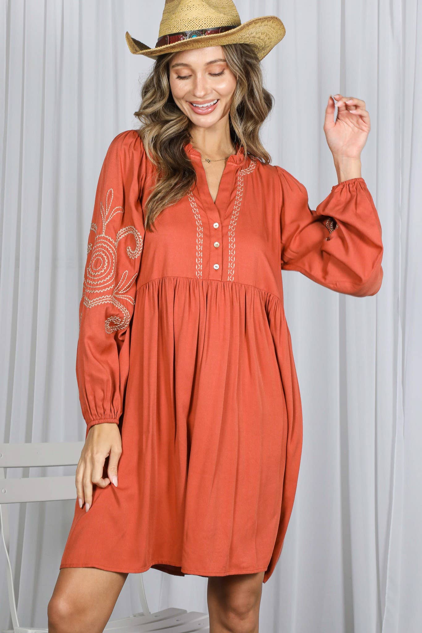 Paisley Baby Doll Dress