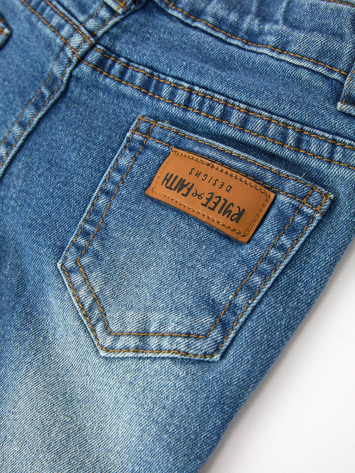 Denim Ruffle Bell Bottoms
