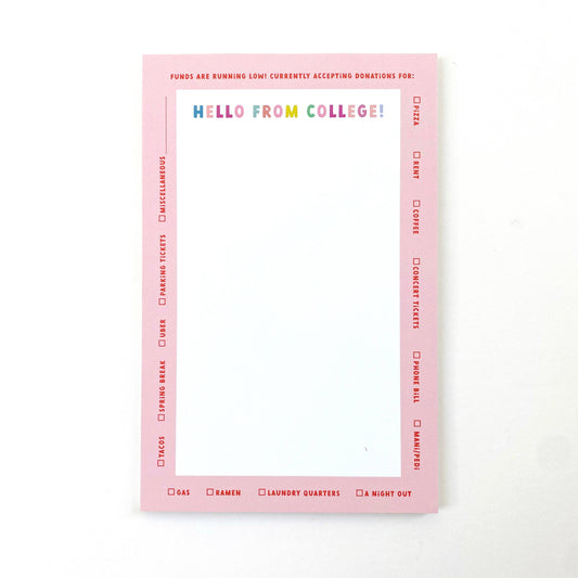 Funds are Running Low!  Notepads