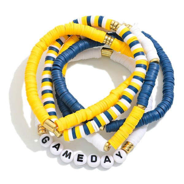 Set of 5 Game Day Bracelets