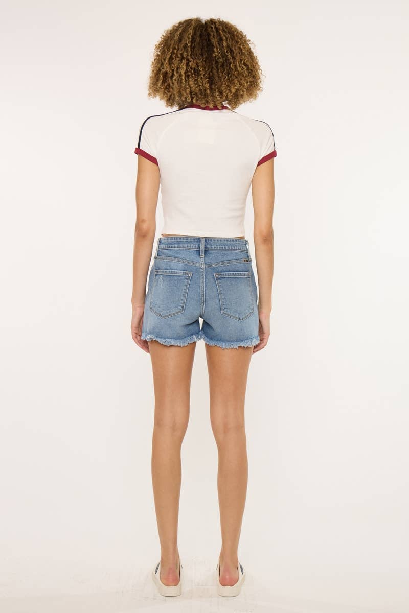 HIGH RISE MOM SHORTS