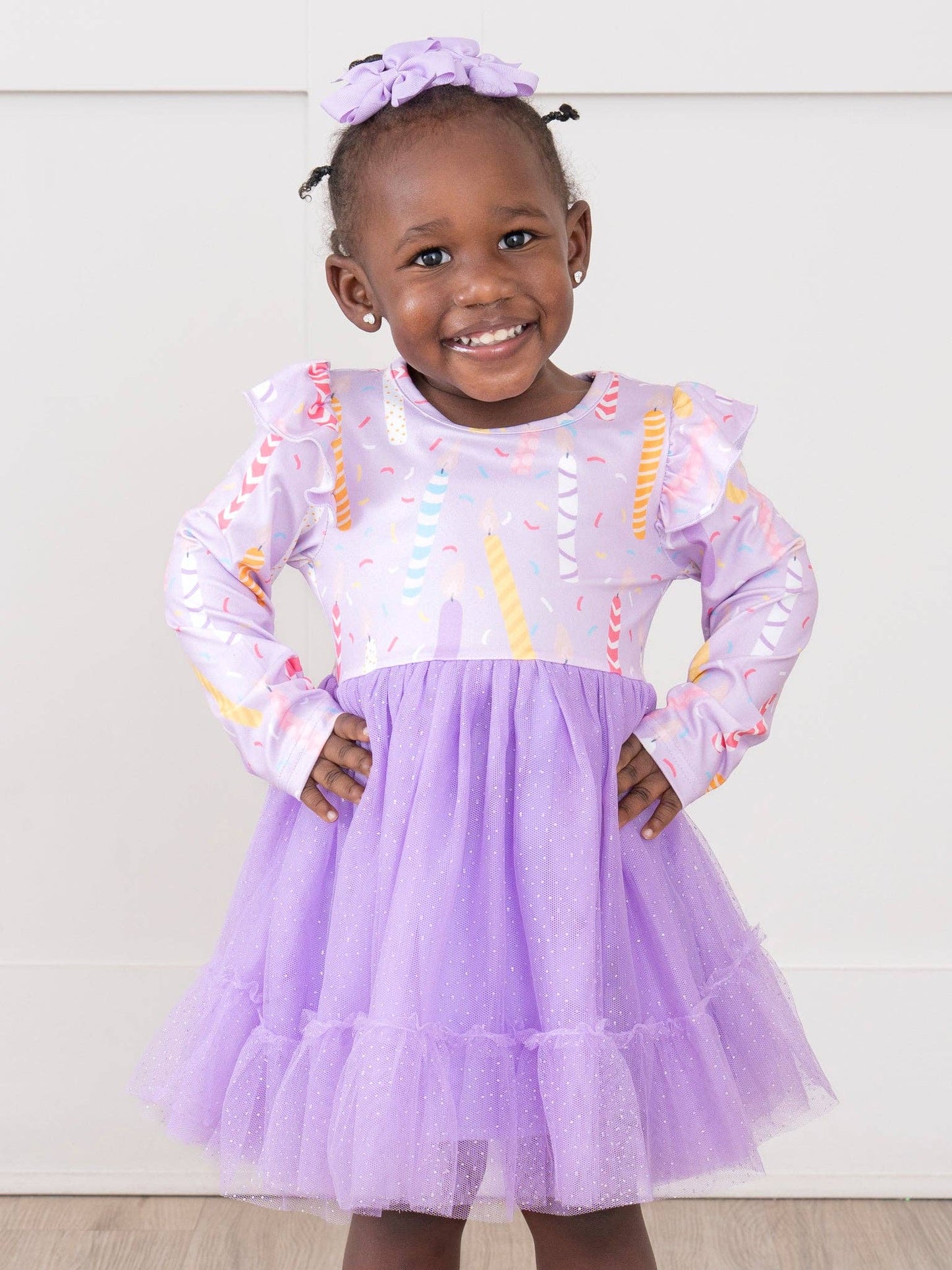 Lavender Bday Candles Dress