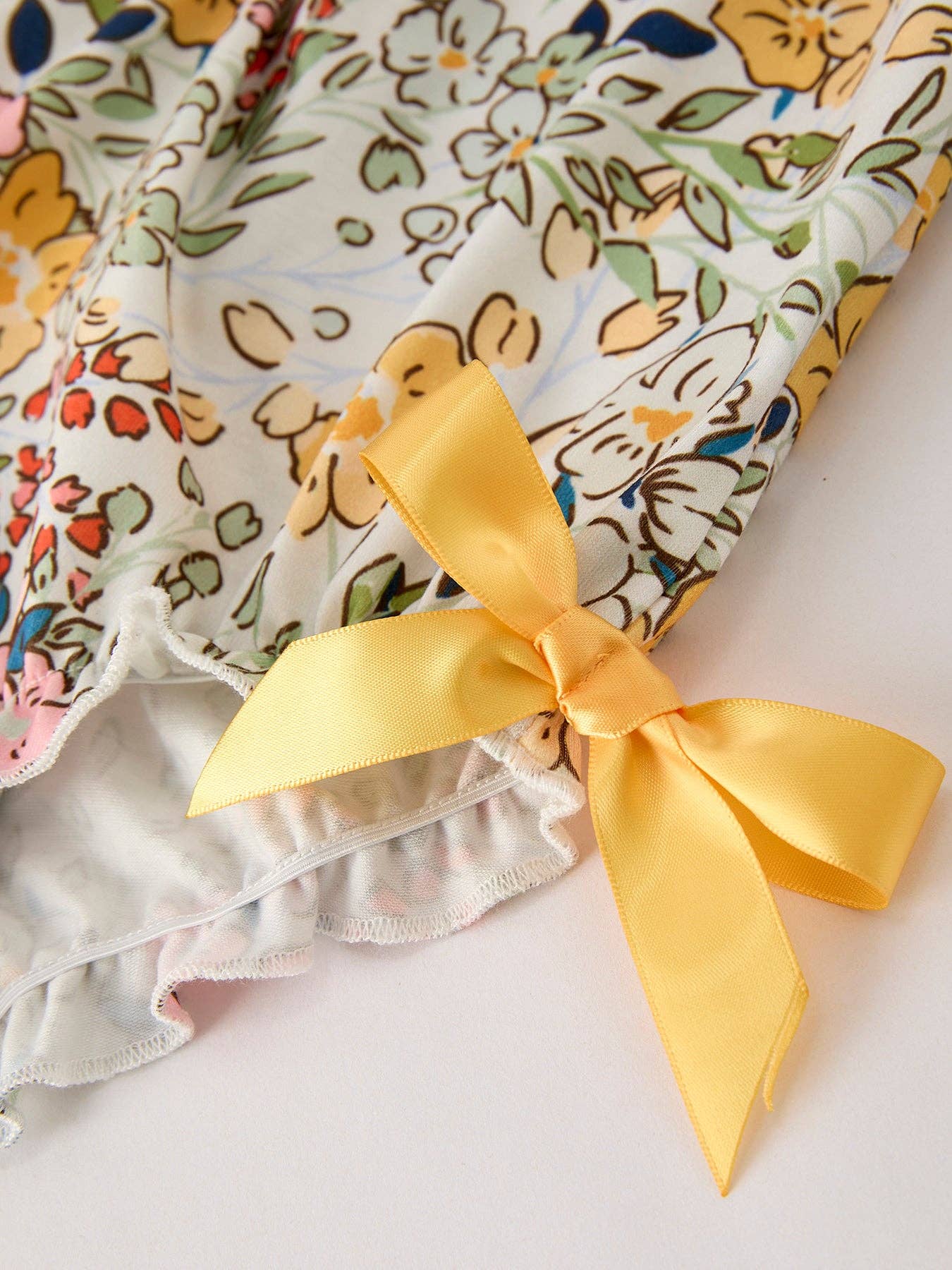Fall Smocked Floral Bubble