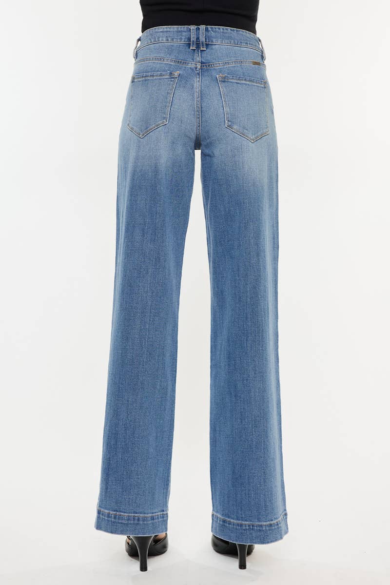 HIGH RISE WIDE LEG JEANS