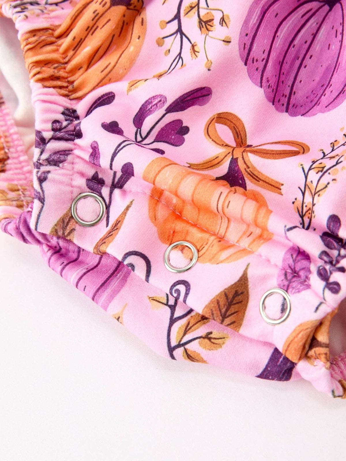 Pumpkin Ruffled Romper