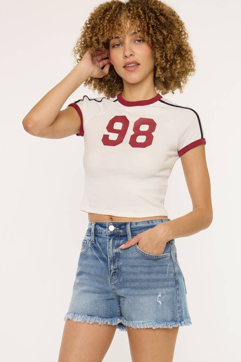 HIGH RISE MOM SHORTS