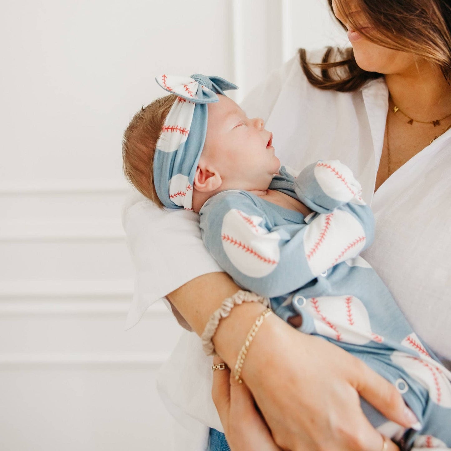 Newborn Knot Gown -Slugger