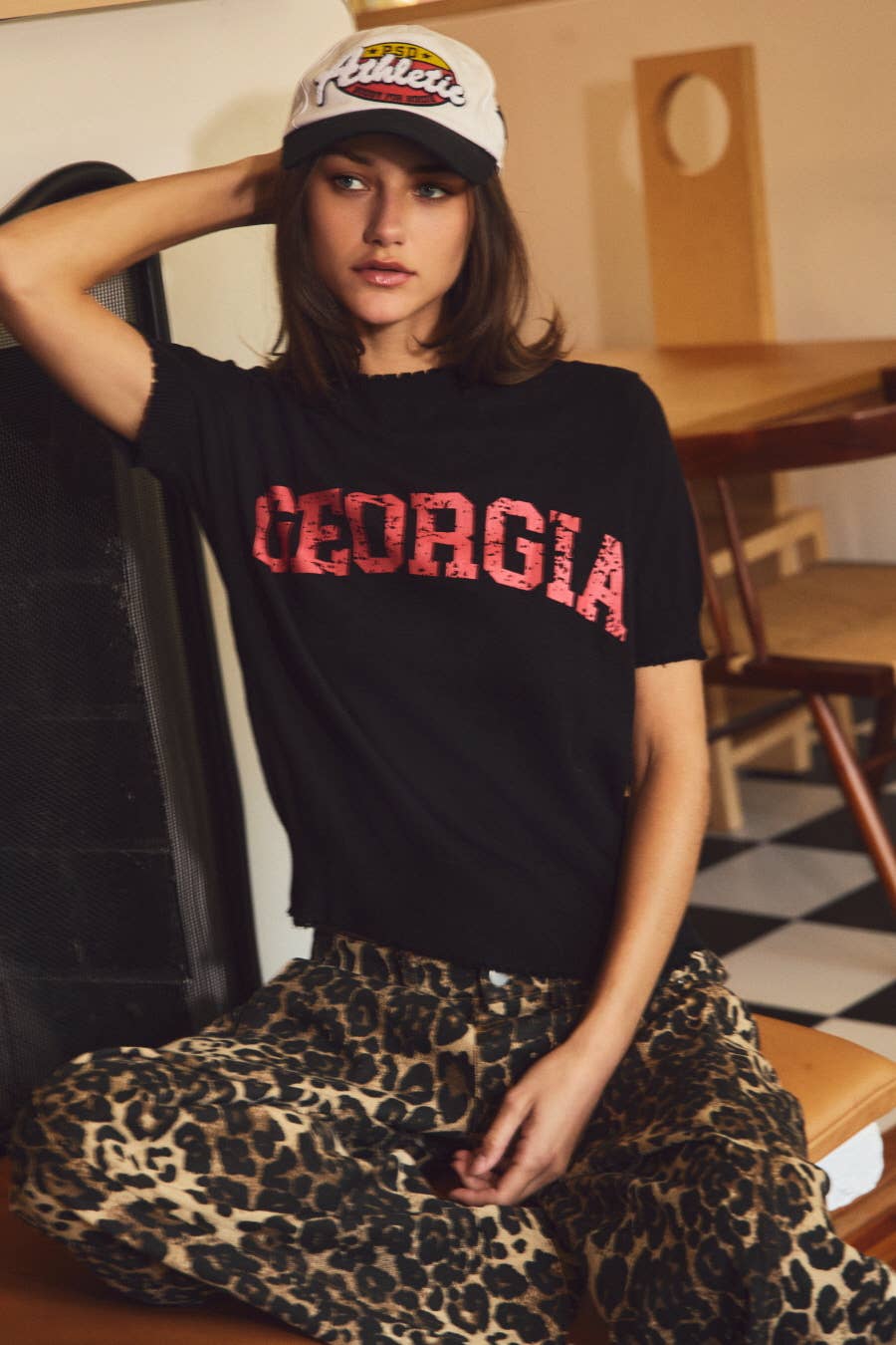 Short-sleeve Georgia Knit Top