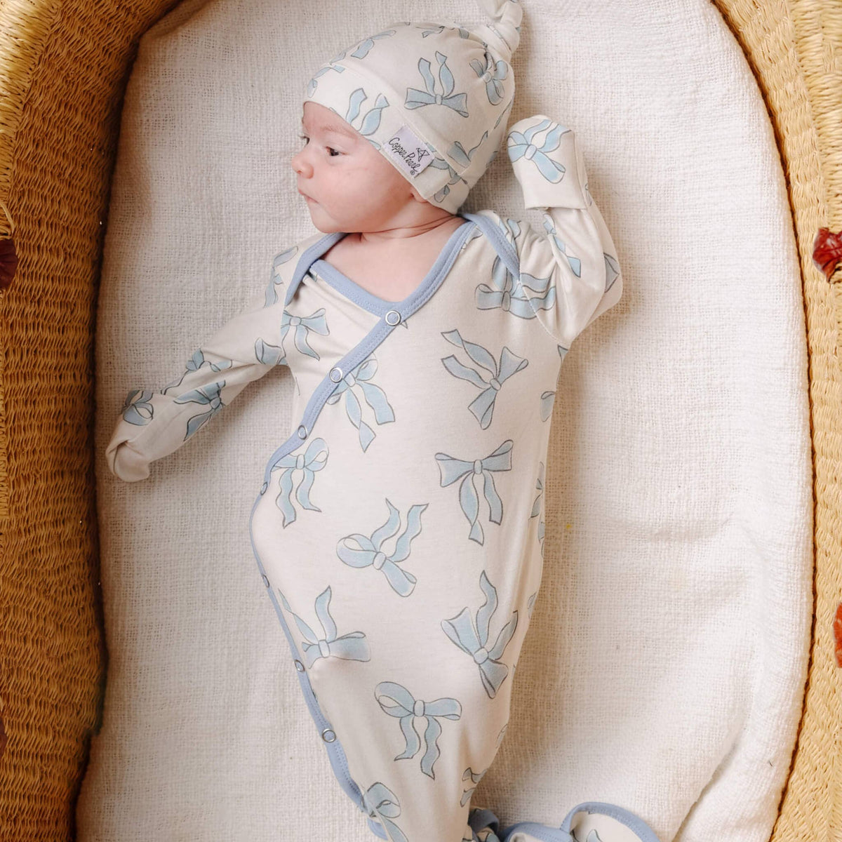 Newborn Knot Gown-Daphne