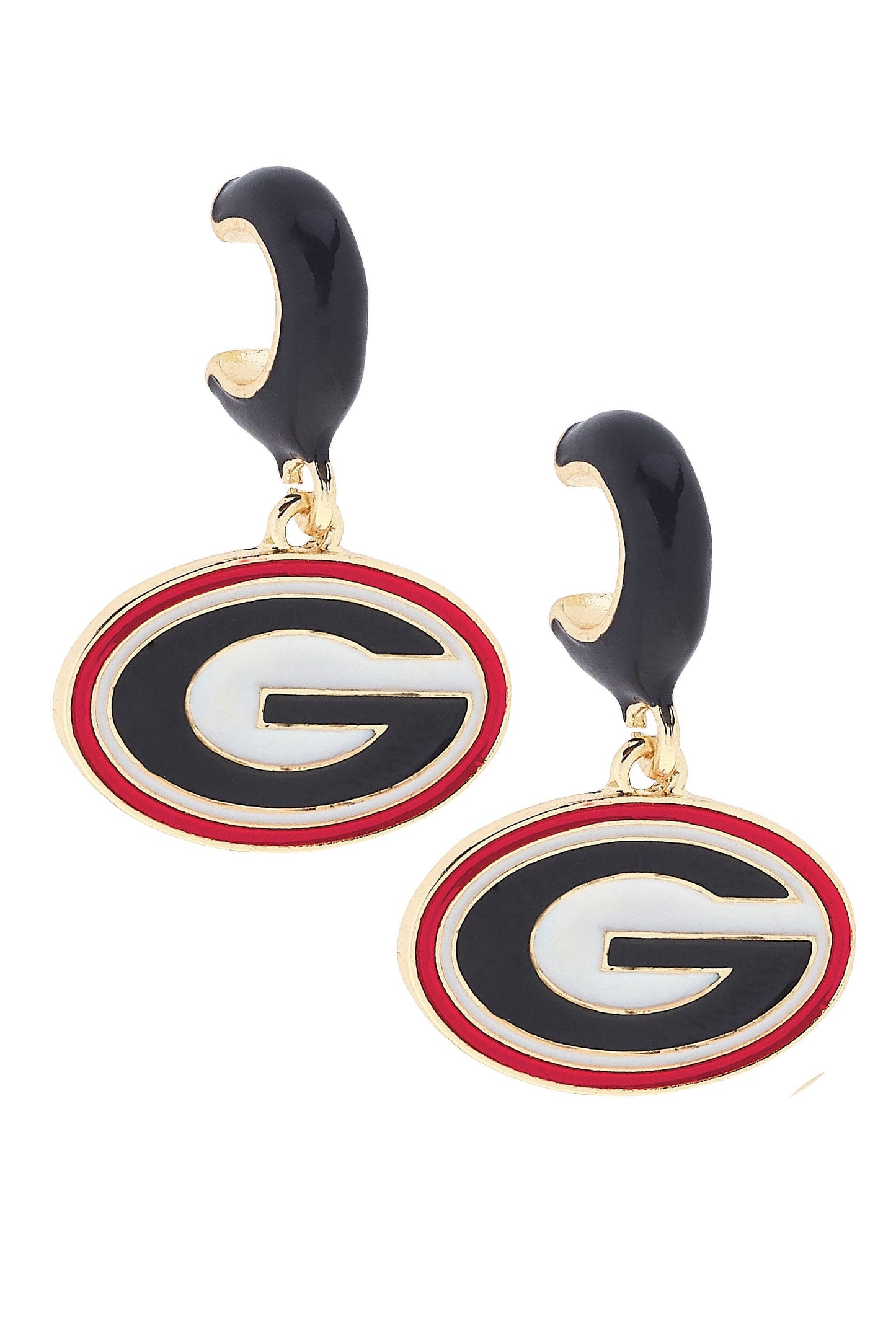 Georgia Logo Huggie Earrings