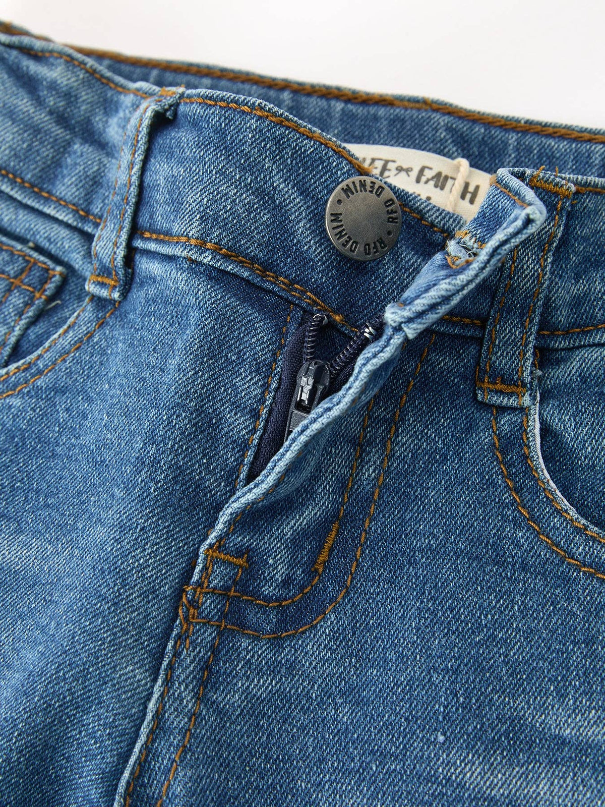 Denim Ruffle Bell Bottoms