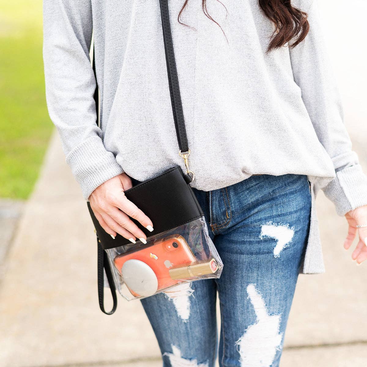 Black Clear Purse