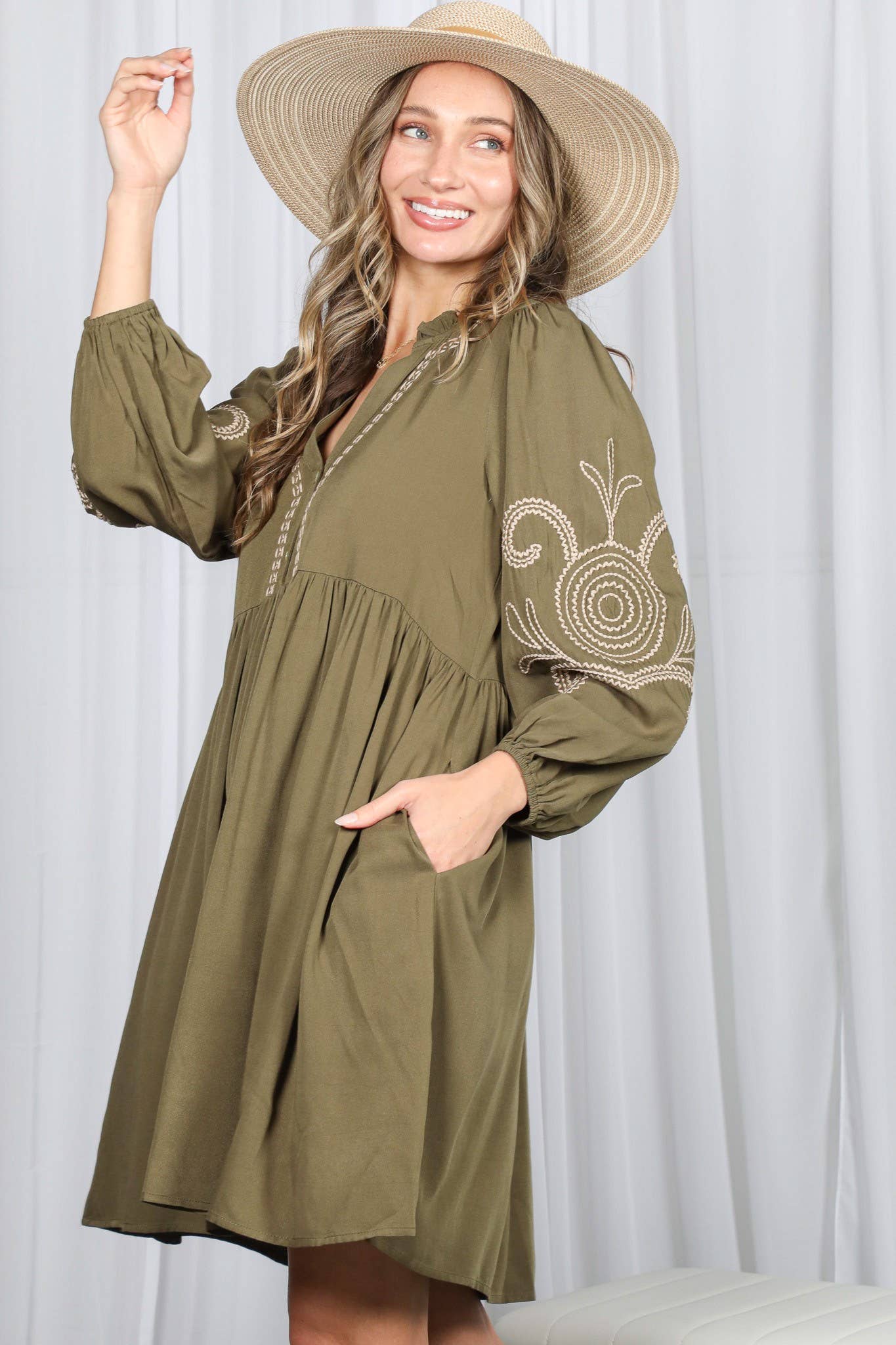 Paisley Baby Doll Dress