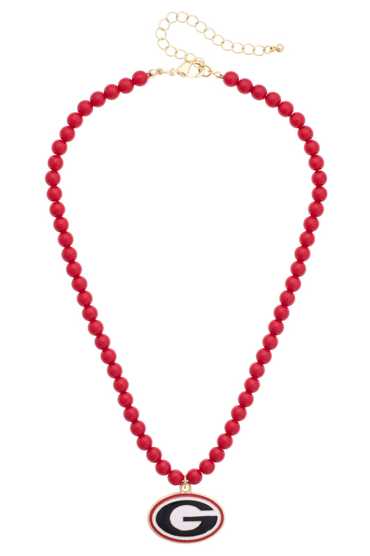 Georgia Beaded Pendant Necklace