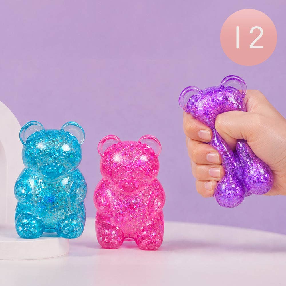 Glitter Gummy Bear Squishy