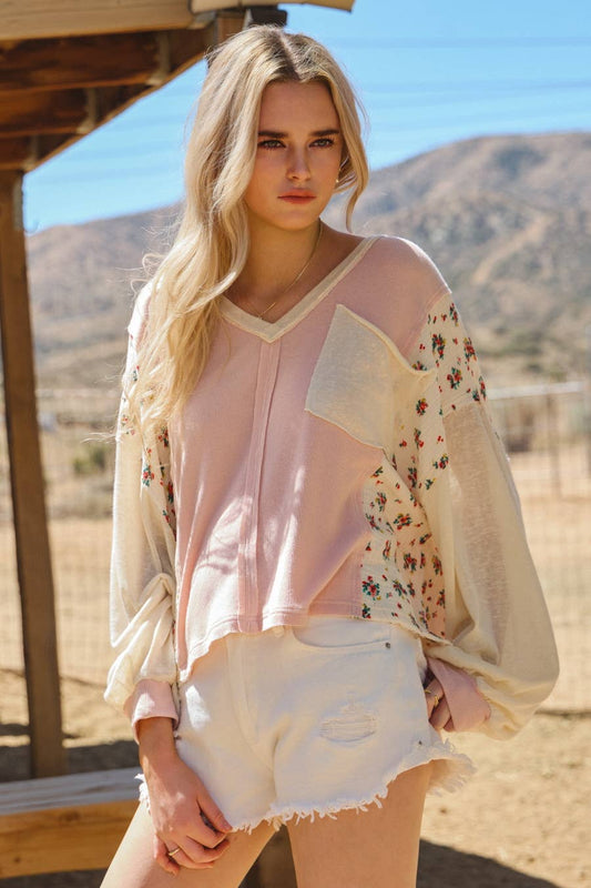 Patchwork Lightweight Sweater