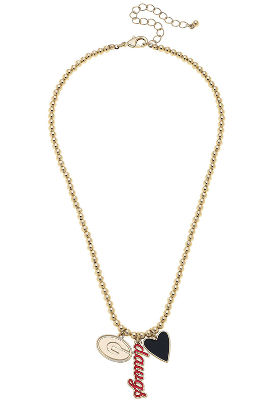Georgia Bead Charm Necklace