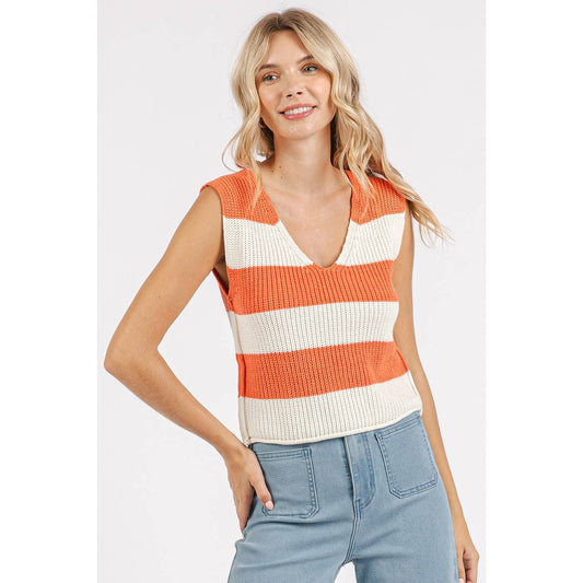STRIPED SWEATER TOP