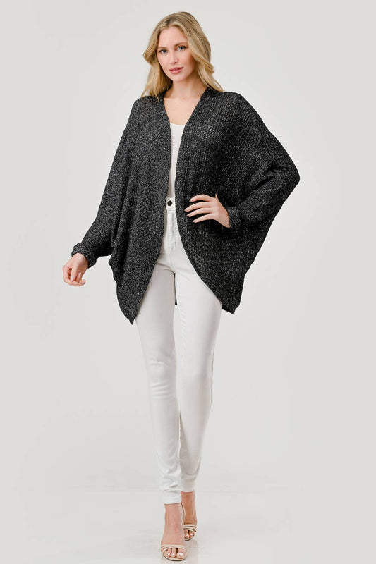 Black Dolman Cardigan