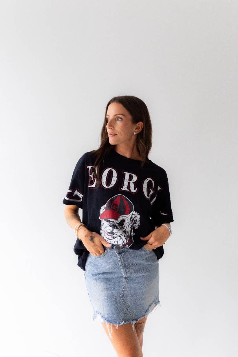 Georgia Split Oversized Band Tee