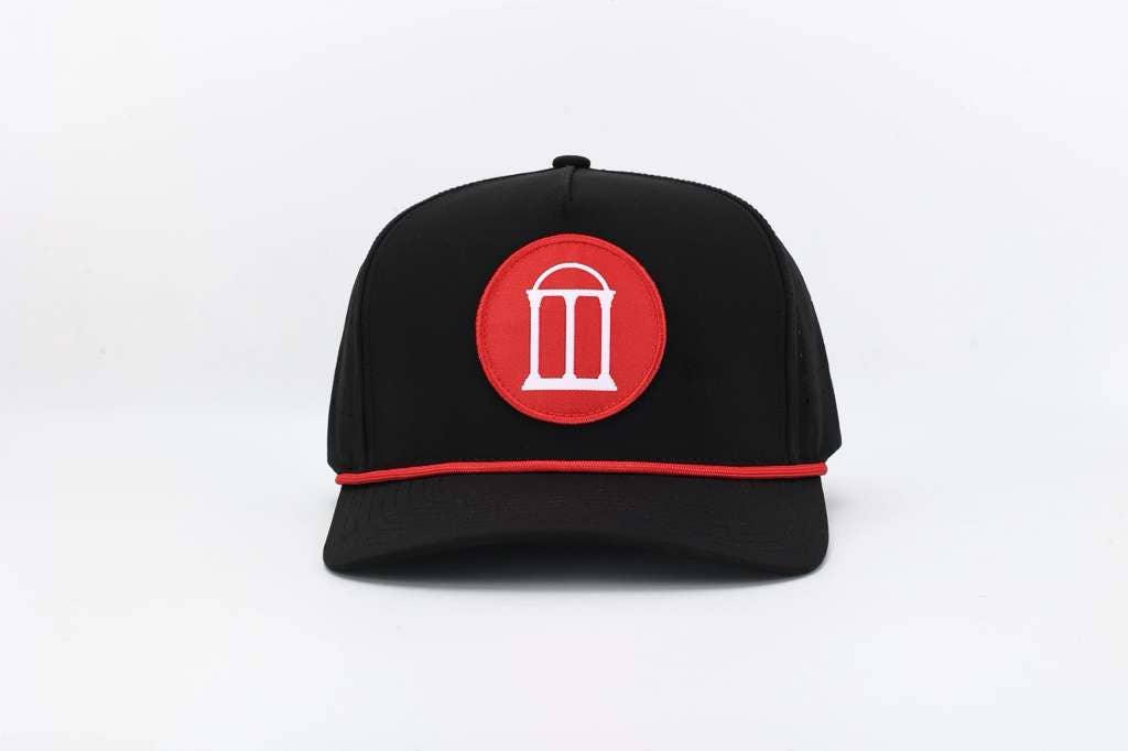 Black Arch Hat with Rope