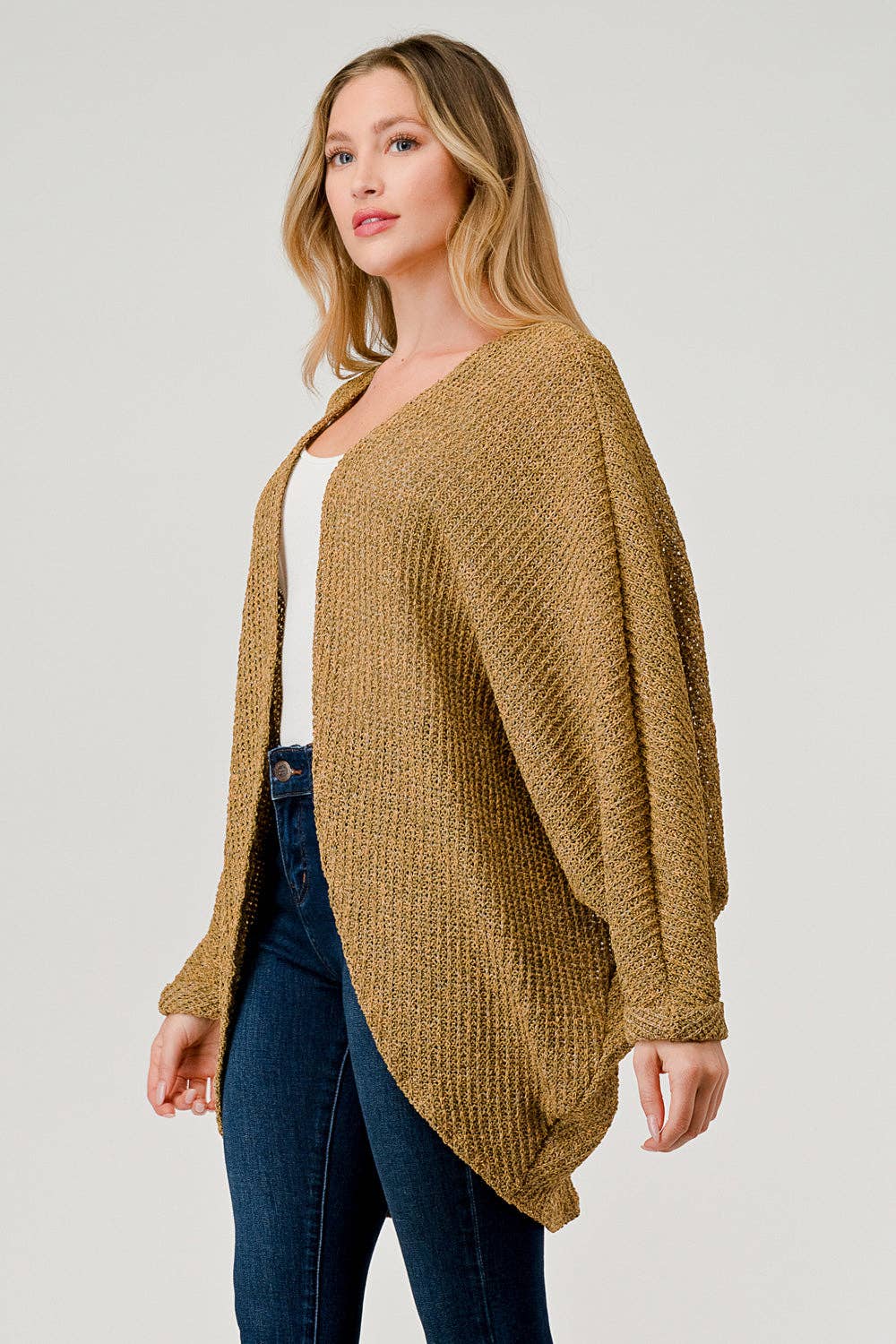 Mustard Dolman Cardigan