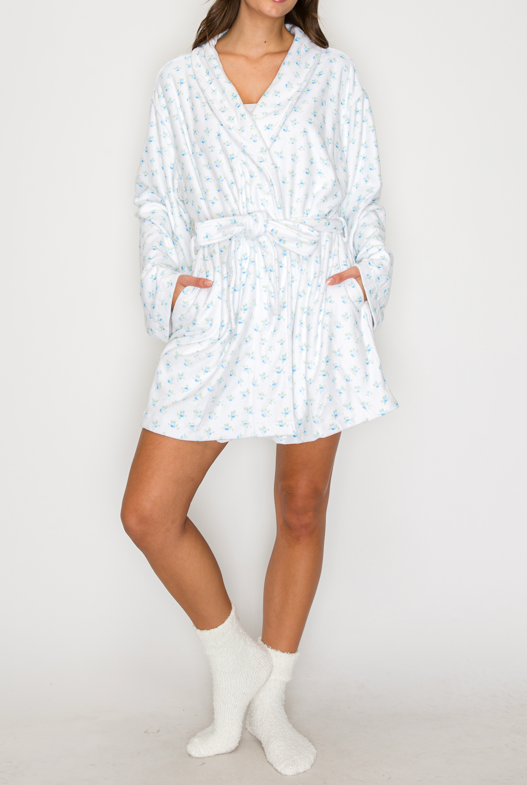 Flower Print Robe