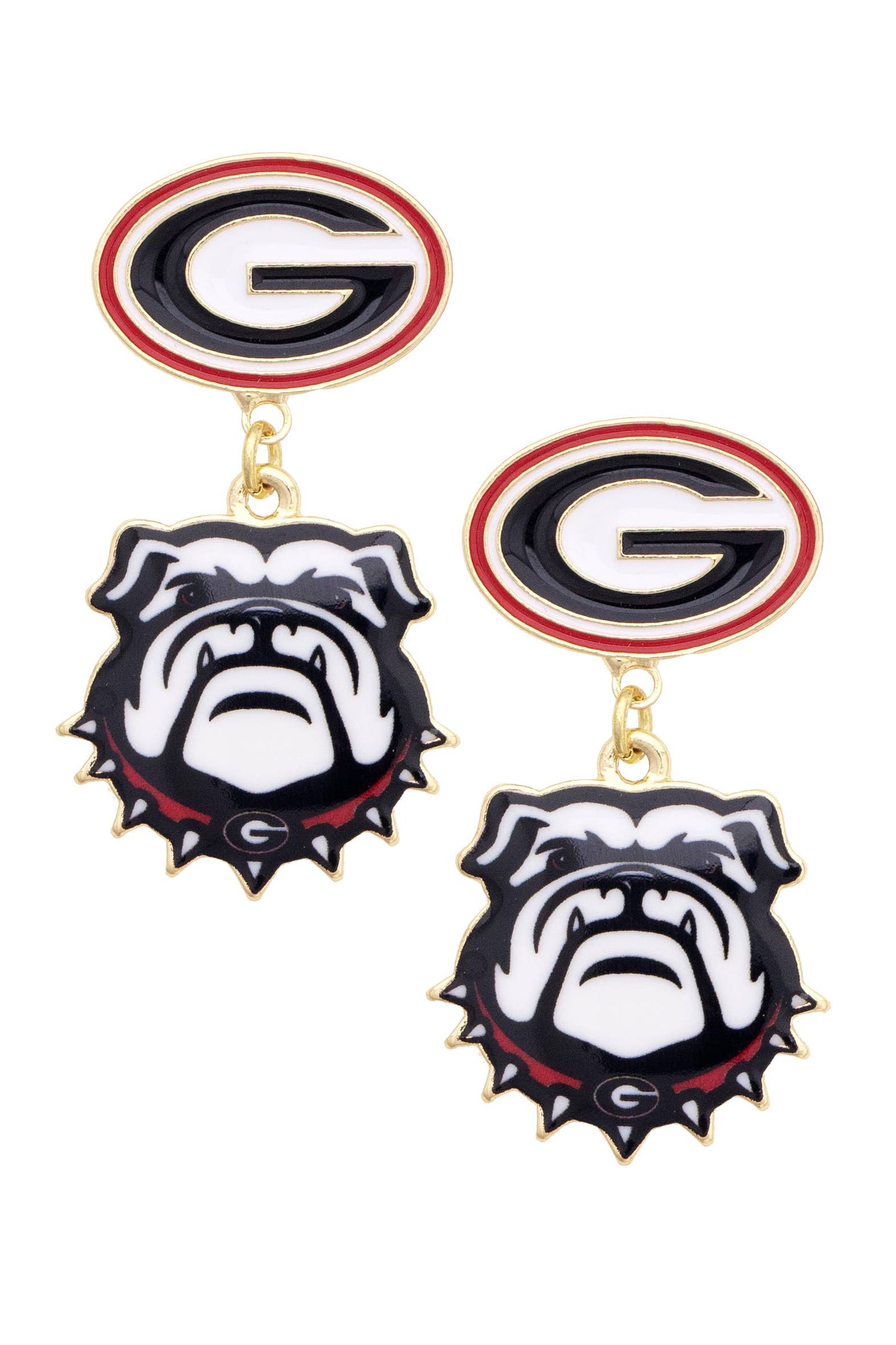 Georgia Bulldogs Drop Earrings
